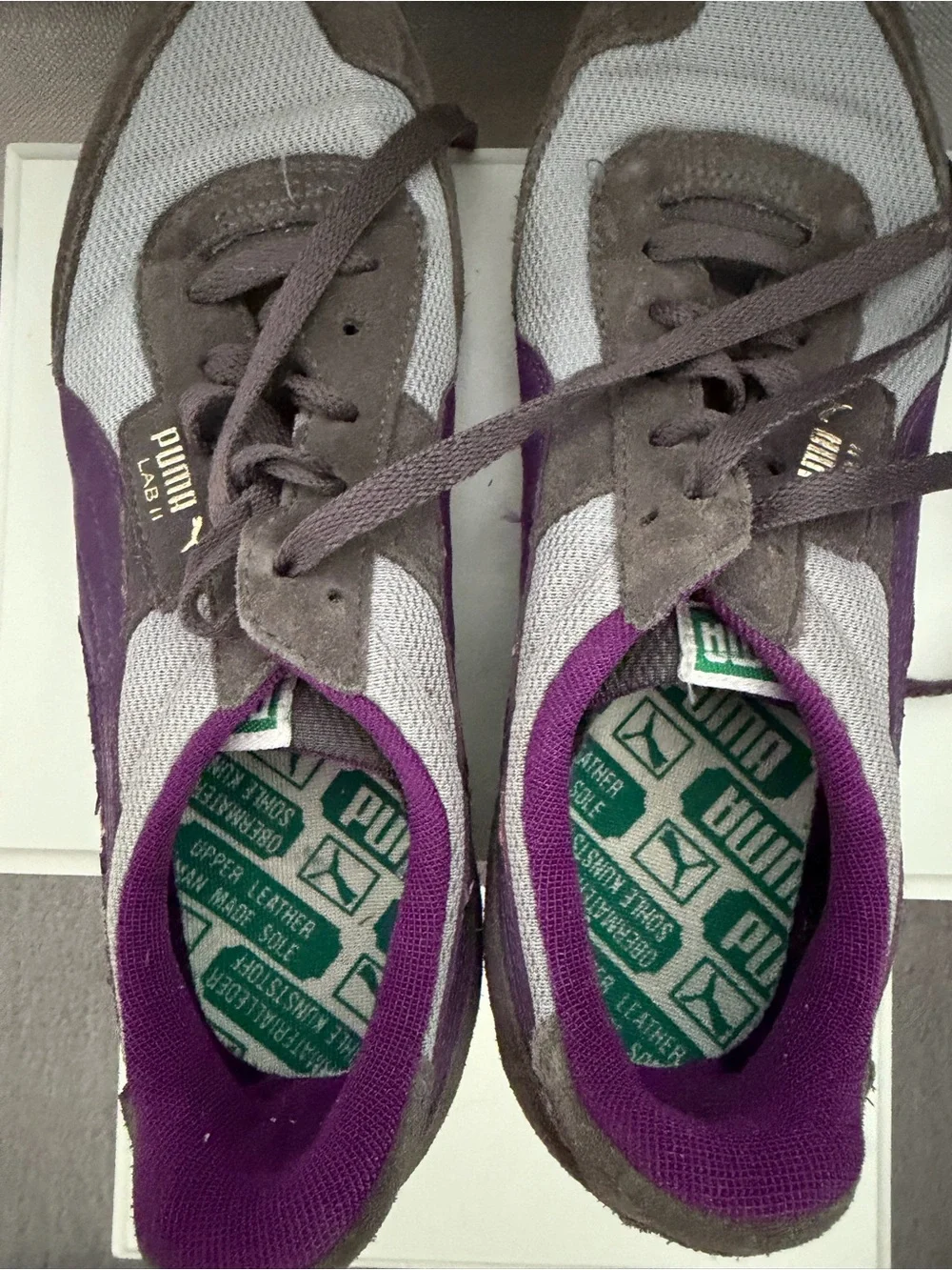 PUMA Women's Purple & Gray Retro Runner Sneakers